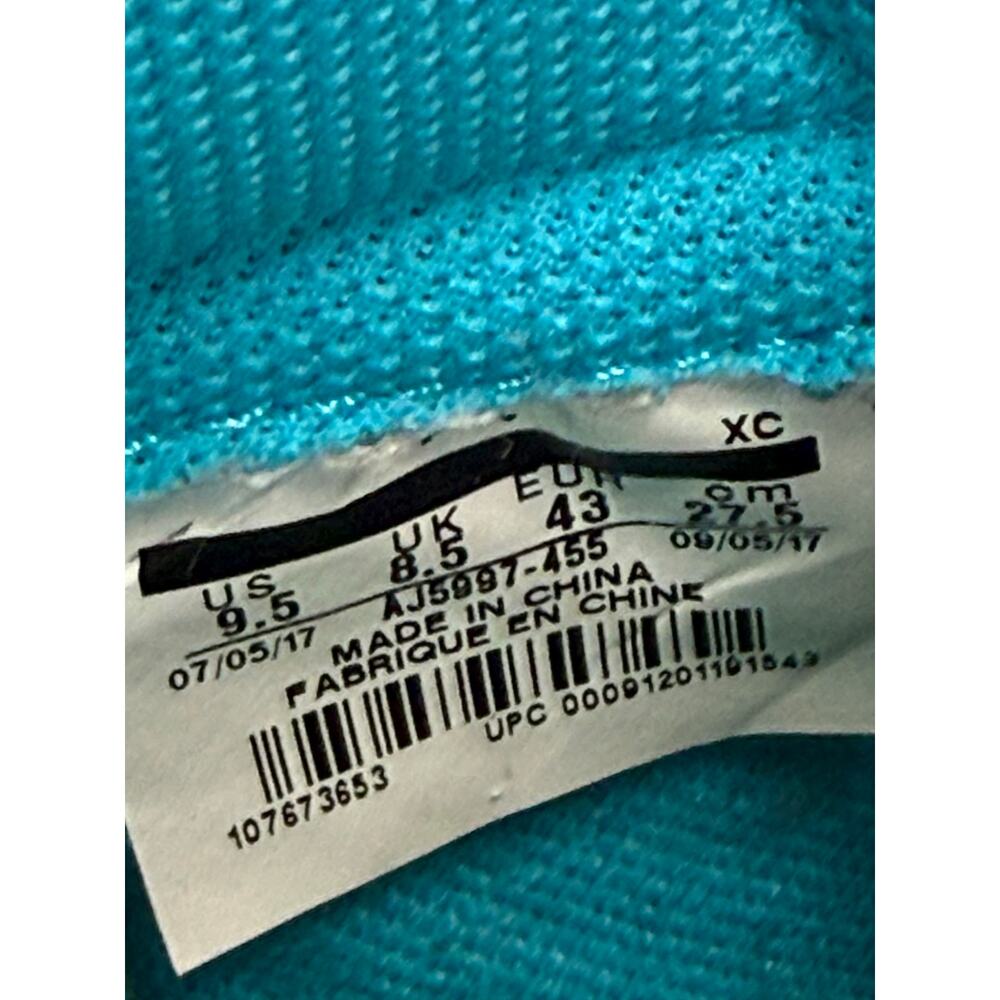 Nike Air Jordan 1 Retro High Gatorade Blue Lagoon AJ5997-455 Men’s 9.5 No Box - Picture 10 of 10